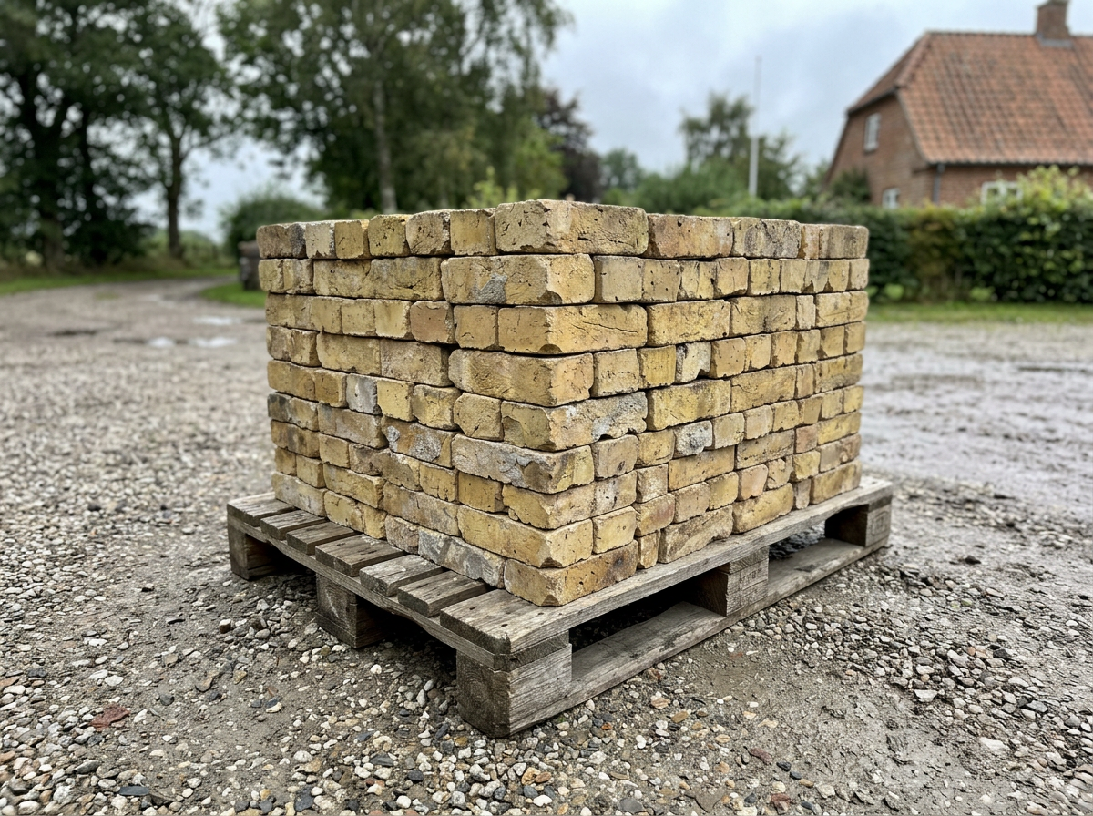 Gamle røde mursten, ca. 200 stk.